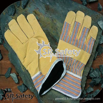 SRSAFETY Gants de cuir d&#39;été bon marché, fournisseur de porcelaine, échantillon gratuit